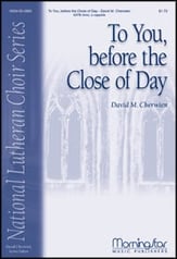 To You, Before the Close of Day SATB choral sheet music cover